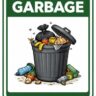 Smart Garbage Label Design for Cleaner,