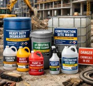 Best Industrial Cleaning Chemicals for Construction Sites