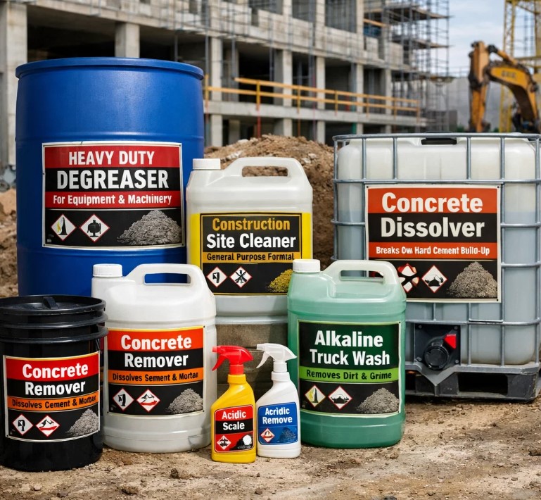Best Cleaning Chemicals for Construction Sites