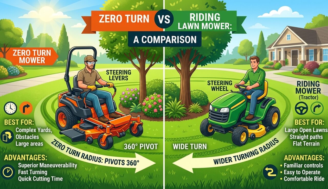 Zero Turn vs Riding Lawn Mower